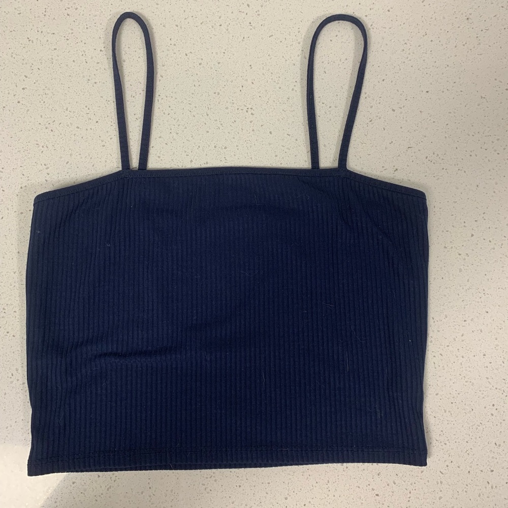 Pacsun navy blue crop top